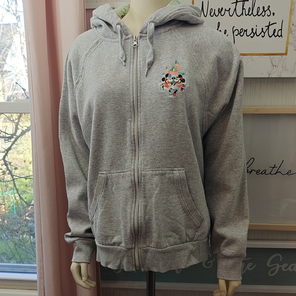 Disney Gray Hoodie with Iconic Castle Design